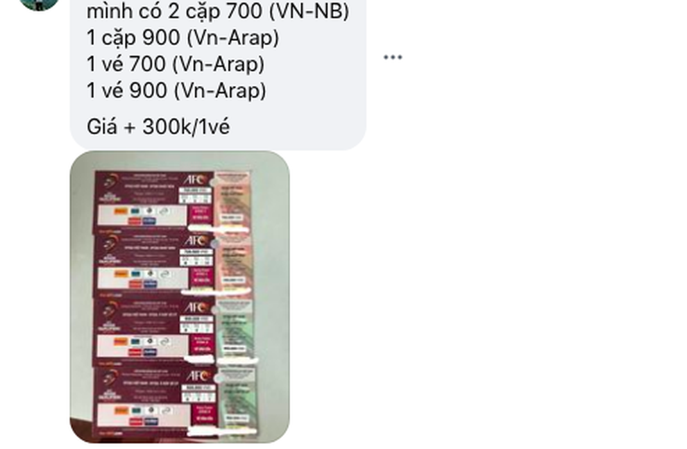 Vé xem trận Việt Nam - Nhật Bản bán tràn lan trên mạng với giá cao - 1 Vé xem trận Việt Nam - Nhật Bản bán tràn lan trên mạng với giá cao - 1