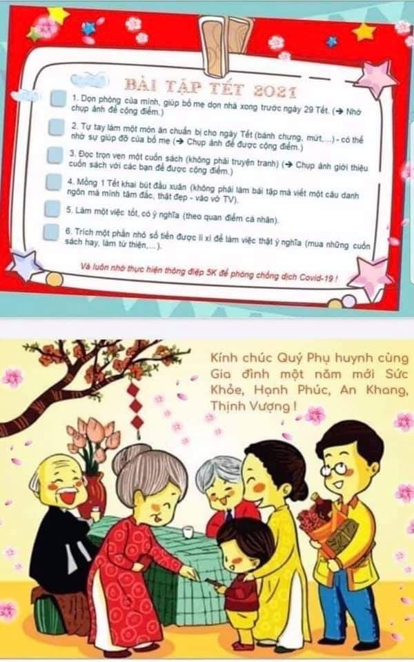 Những bài tập Tết kỳ lạ khiến học sinh thích thú - 2