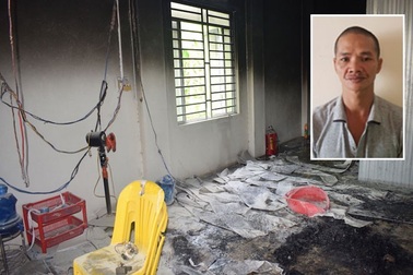 Mâu thuẫn tình cảm, gã thợ sơn đốt người tình trong quán tẩm quất