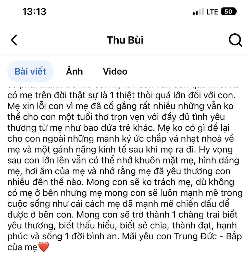 Người mẹ ung thư tự chụp ảnh thờ, viết tâm thư gửi con sau ngày mất - 6 Người mẹ ung thư tự chụp ảnh thờ, viết tâm thư gửi con sau ngày mất - 6