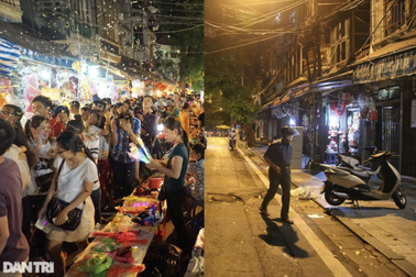 So sánh: Hình ảnh chợ trung thu vắng lặng khác biệt cảnh đông đúc mọi năm