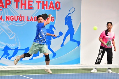 Nhiều trận đấu hấp dẫn ở giải pickleball Ngân hàng Nhà nước mở rộng 2025