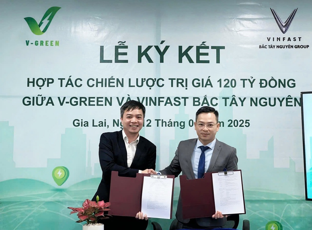 V-Green hợp tác phát triển 3.000 trụ sạc VinFast tại Tây Nguyên - 1 V-Green hợp tác phát triển 3.000 trụ sạc VinFast tại Tây Nguyên - 1