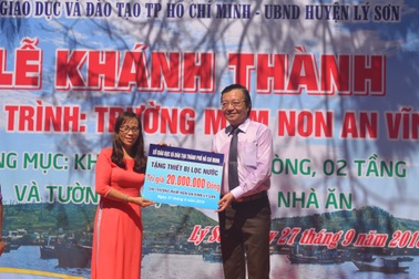 Ngành Giáo dục TPHCM xây trường cho học sinh đảo tiền tiêu