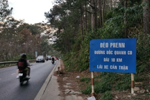 Tạm đóng đường đèo Prenn từ phía nam lên Đà Lạt
