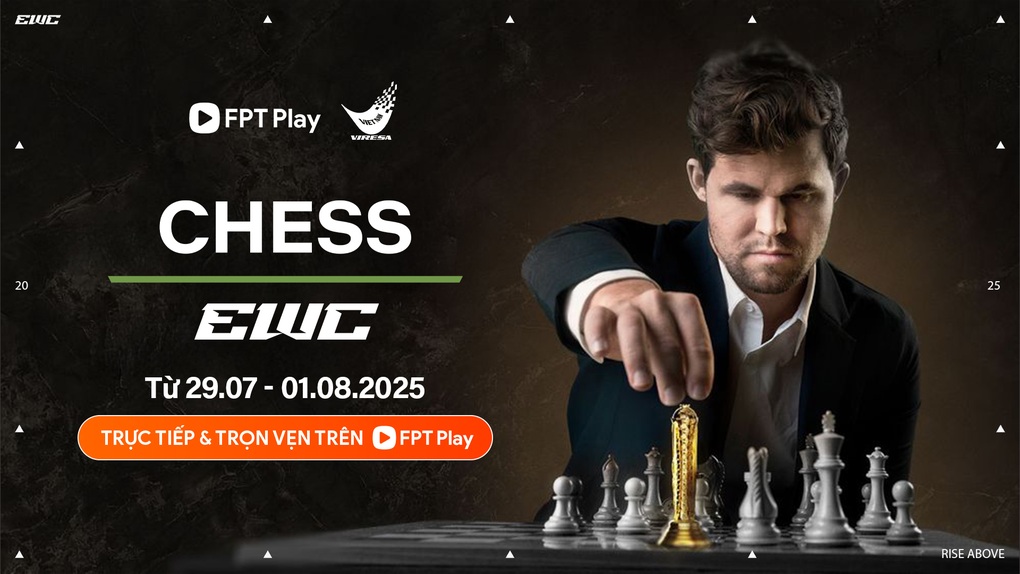 FPT Play phát sóng độc quyền bộ môn cờ vua tại eSports World Cup 2025 - 2 FPT Play phát sóng độc quyền bộ môn cờ vua tại eSports World Cup 2025 - 2