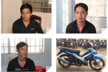 Bắt nóng băng trộm 14 mô tô trong 2 tháng
