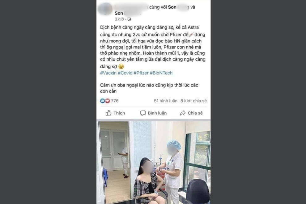 Xôn xao hoa khôi khoe không đăng ký vẫn được tiêm vắc xin nhờ ông ngoại - 1 Xôn xao hoa khôi khoe không đăng ký vẫn được tiêm vắc xin nhờ ông ngoại - 1