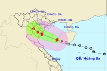 Bão số 2 vào Vịnh Bắc Bộ, nhiều tỉnh miền Trung mưa to