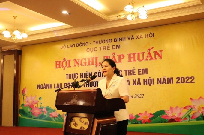 Thứ trưởng Nguyễn Thị Hà phát biểu tại Hội nghị.