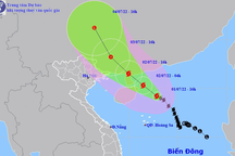Bão số 1 tăng cấp, nhiều nơi trên đất liền mưa to