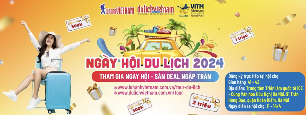 Tour hè 2024 ưu đãi đến 50% tại ngày hội du lịch Hà Nội và TPHCM - 1 Tour hè 2024 ưu đãi đến 50% tại ngày hội du lịch Hà Nội và TPHCM - 1