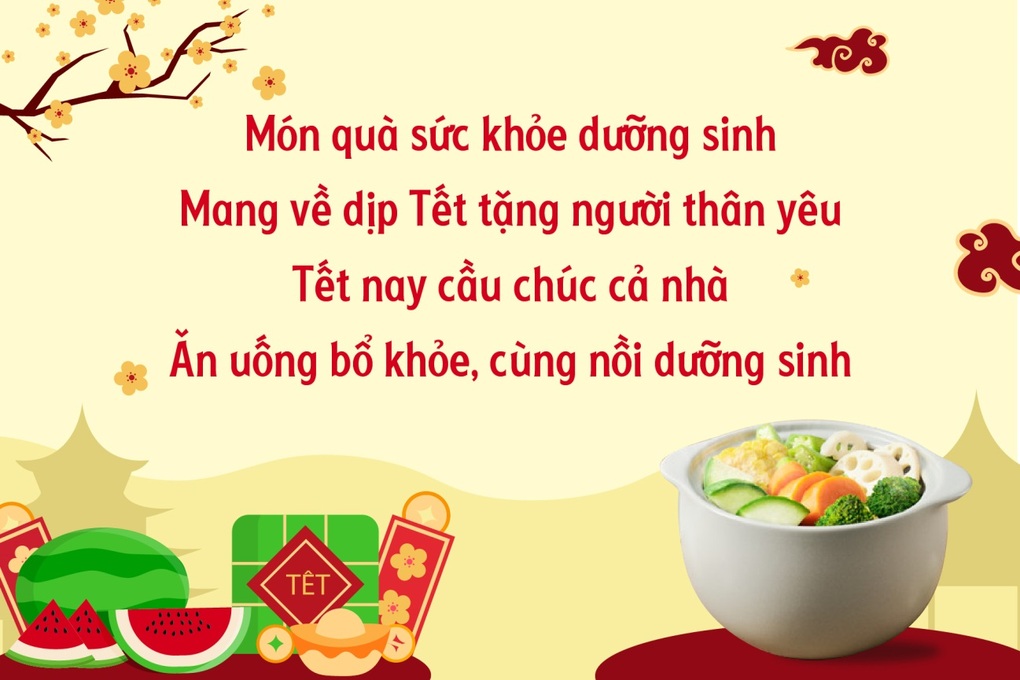 Tết vui khỏe với bữa ăn ngon - lành, chế biến từ nồi sứ dưỡng sinh - 1 Tết vui khỏe với bữa ăn ngon - lành, chế biến từ nồi sứ dưỡng sinh - 1
