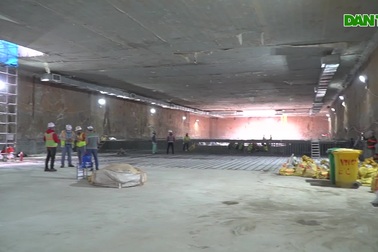 Cận cảnh ga ngầm đầu tiên thuộc tuyến đường sắt Nhổn – ga Hà Nội
