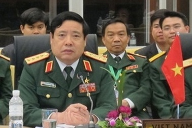 Đại tướng Phùng Quang Thanh đến cơ quan sau khi về Hà Nội