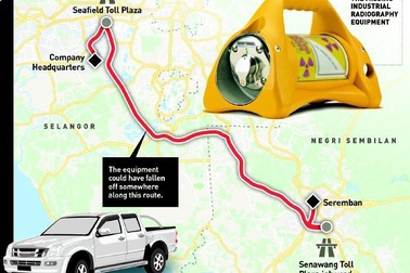 Malaysia truy tìm thiết bị phóng xạ biến mất bí ẩn