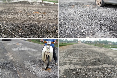 Bài 1: Đường chưa bàn giao đã “nát bấy”