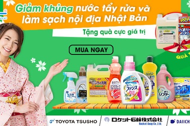 Khuyến mại: Nemo.vn tặng khách hàng nước tẩy lồng giặt Nhật Bản và nước rửa chén bát Wai 4 lít