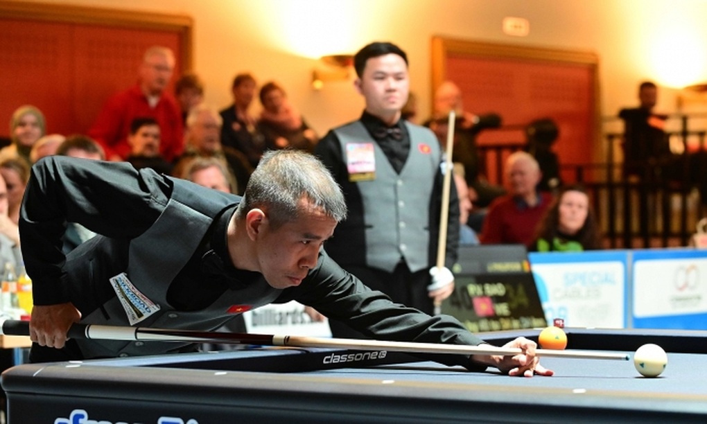 Thắng nghẹt thở đội Mỹ, Việt Nam vào chung kết billiards đồng đội thế giới - 1 Thắng nghẹt thở đội Mỹ, Việt Nam vào chung kết billiards đồng đội thế giới - 1