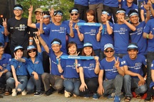 Giới trẻ đạp xe diễu hành hưởng ứng Giờ trái đất 2016