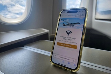 Vietnam Airlines bán dịch vụ Internet máy bay: 10 USD được vào web 1 giờ