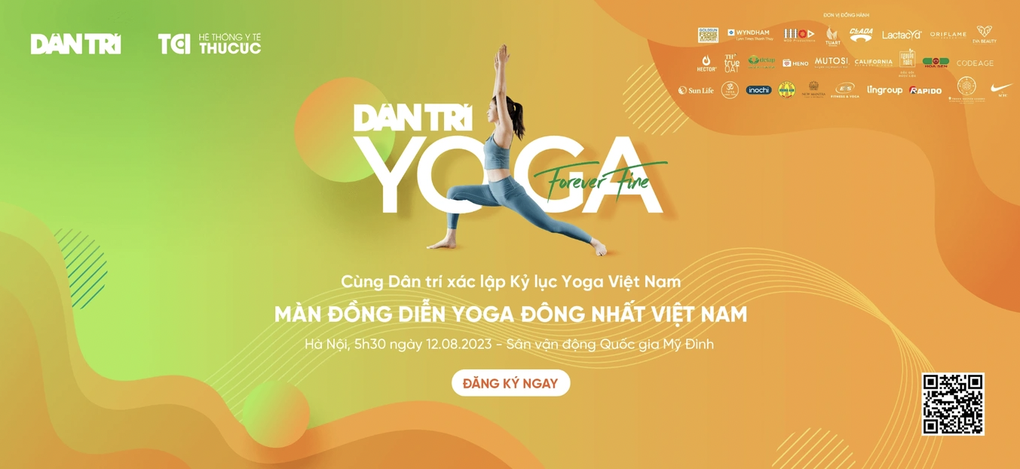 5.000 người dự Ngày hội yoga Dân trí 12/8 sẽ xếp thành lá cờ Việt Nam - 1 5.000 người dự Ngày hội yoga Dân trí 12/8 sẽ xếp thành lá cờ Việt Nam - 1