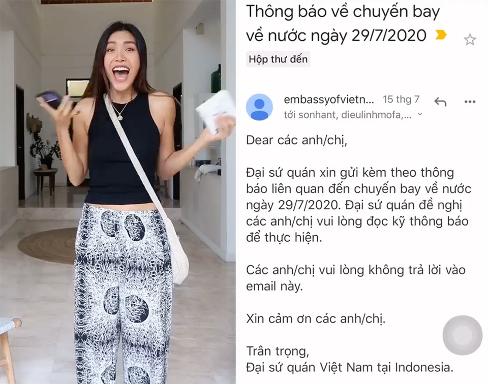 Minh Tú chuẩn bị về Việt Nam sau 4 tháng kẹt ở Bali - 1 Minh Tú chuẩn bị về Việt Nam sau 4 tháng kẹt ở Bali - 1