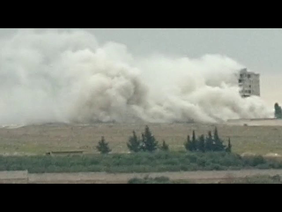 Syria cắt bom san phẳng tòa nhà cao tầng của khủng bố - 1 Syria cắt bom san phẳng tòa nhà cao tầng của khủng bố - 1