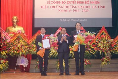 PGS Nguyễn Đình Thọ được bổ nhiệm làm Hiệu trưởng trường ĐH Hà Tĩnh
