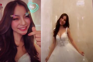 Bạn gái cầu thủ Quang Hải khoe thử váy cưới, làng bóng sắp có tin vui?