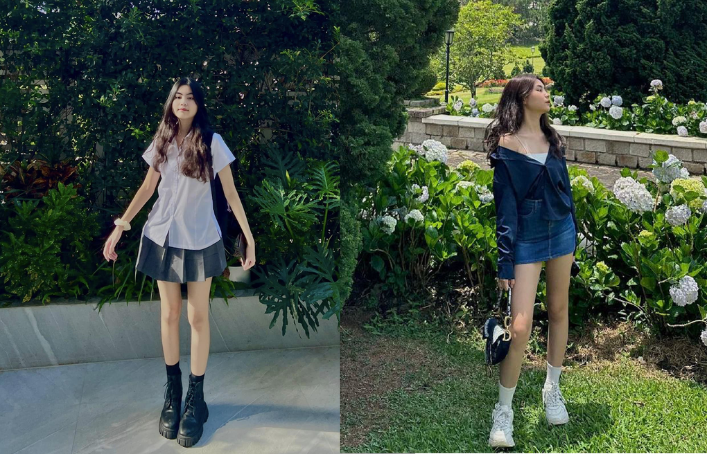 Hai con gái MC Quyền Linh thích diện váy ngắn tôn chân thon dài - 6 Hai con gái MC Quyền Linh thích diện váy ngắn tôn chân thon dài - 6