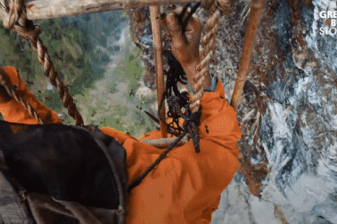 Nghề săn mật ong trên vách đá - Bất chấp cả tính mạng để lấy "vàng lỏng"