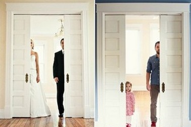 Xúc động với bộ ảnh người đàn ông góa vợ và con gái nhỏ