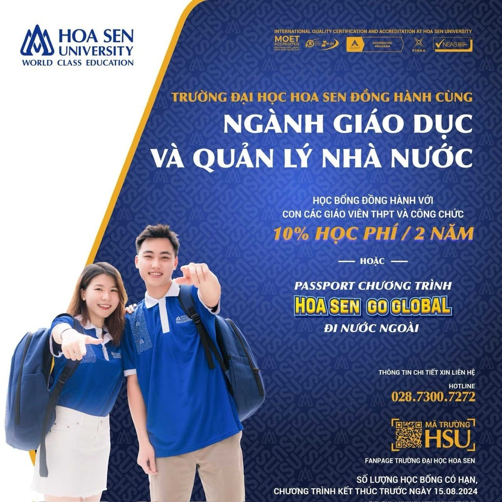 Đại học Hoa Sen trao nhiều suất học bổng cho con của giáo viên và công chức - 1