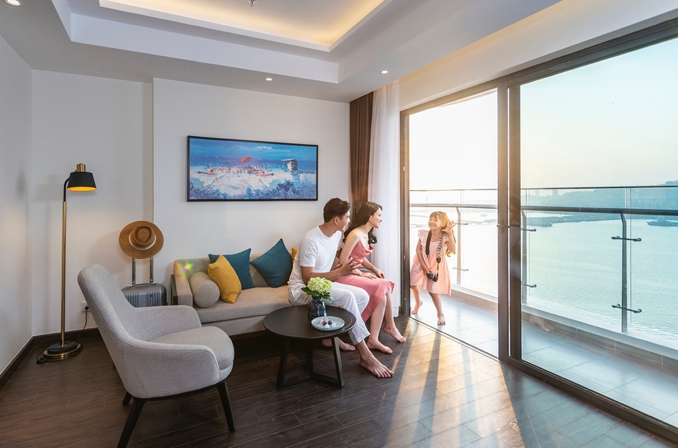 Không gian nghỉ dưỡng bên trong căn hộ Lam Ngọc bên vịnh kỳ quan - 1 Không gian nghỉ dưỡng bên trong căn hộ Lam Ngọc bên vịnh kỳ quan - 1