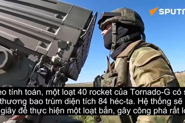 "Cơn lốc lửa" của Nga nã pháo phá hủy mục tiêu quân sự Ukraine