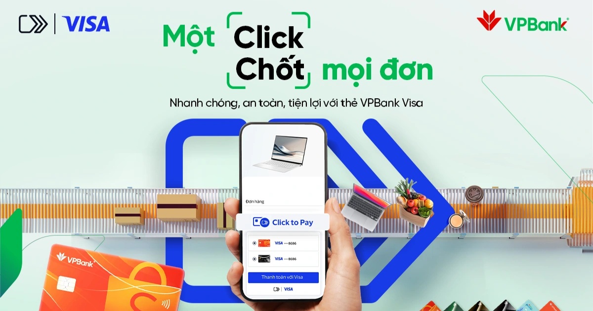 VPBank nâng tầm trải nghiệm thẻ với tính năng mới Click to Pay