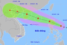 Bão Matmo di chuyển nhanh, liên tục tăng cấp