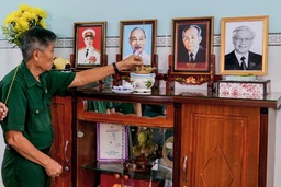 Cựu chiến binh Cà Mau lập di ảnh tưởng nhớ Tổng Bí thư Nguyễn Phú Trọng