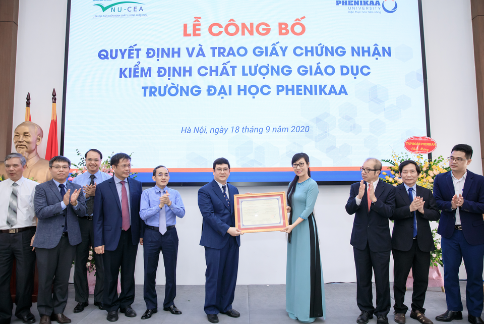 Trường Đại học Phenikaa đạt kiểm định chất lượng giáo dục - 1 Trường Đại học Phenikaa đạt kiểm định chất lượng giáo dục - 1
