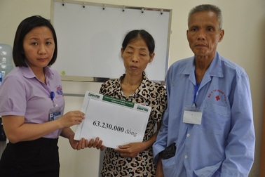 Hơn 63 triệu đồng đến với chú Đức bị ung thư dạ dày