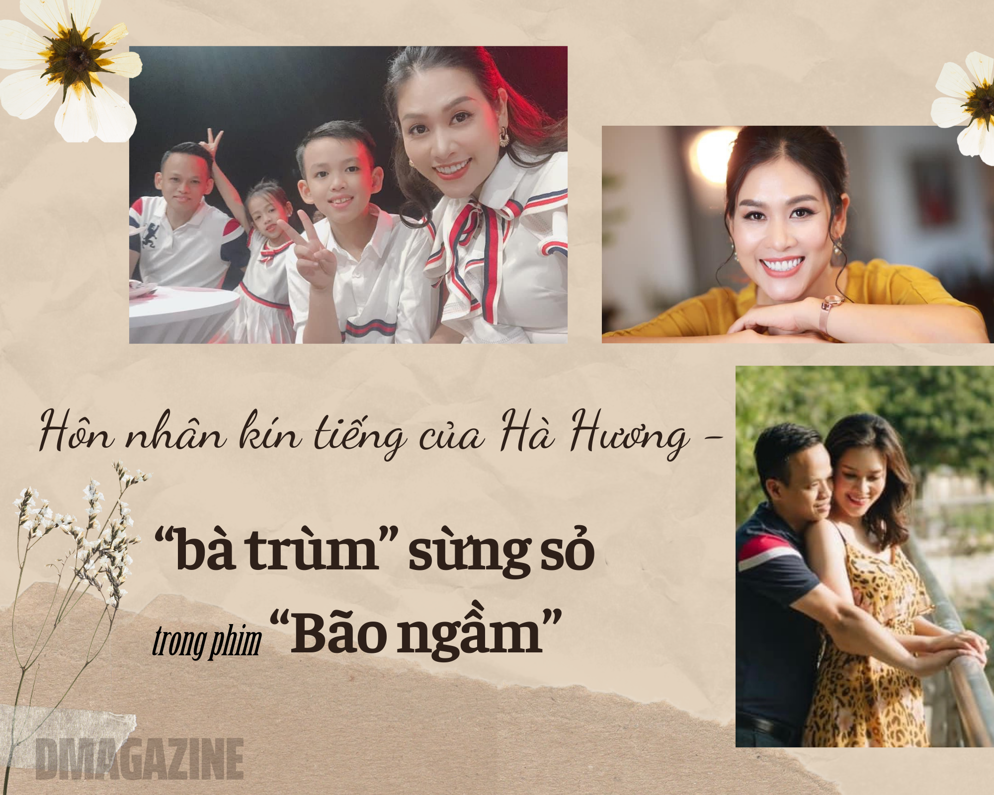 Hôn nhân kín tiếng của Hà Hương - "bà trùm" sừng sỏ trong "Bão ngầm"