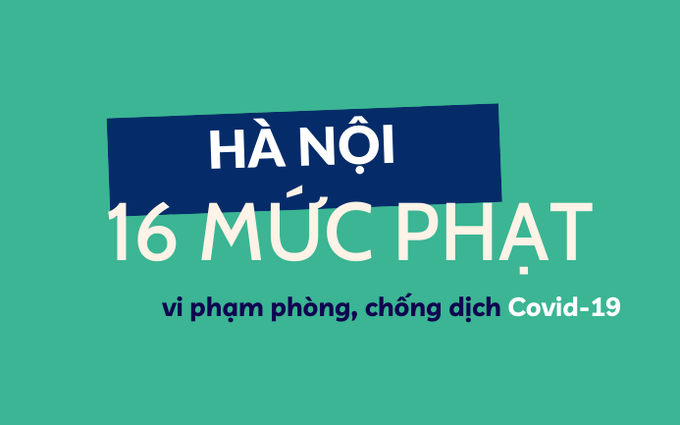 16 mức phạt vi phạm phòng, chống dịch Covid-19