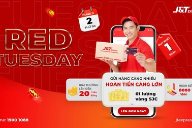 Hậu giãn cách, J&T Express tung chương trình Red Tuesday ngập tràn ưu đãi