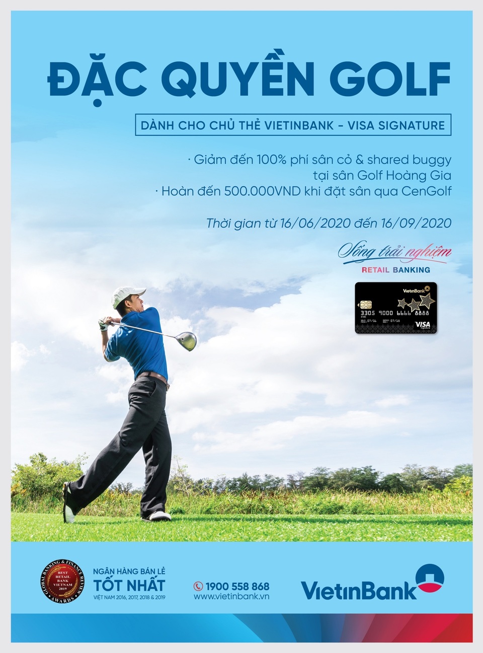 Khuyến mãi hấp dẫn dành cho các golfer sở hữu thẻ VietinBank Visa Signature - 1 Khuyến mãi hấp dẫn dành cho các golfer sở hữu thẻ VietinBank Visa Signature - 1