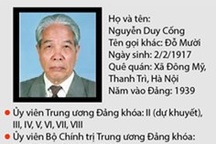 Quá trình công tác của nguyên Tổng Bí thư Đỗ Mười