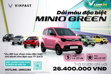 Loạt chính sách ưu đãi cho người mua Minio Green
