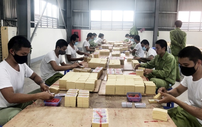 Học viên Cơ sở cai nghiện ma túy tỉnh Quảng Ninh tham gia lao động sản xuất

