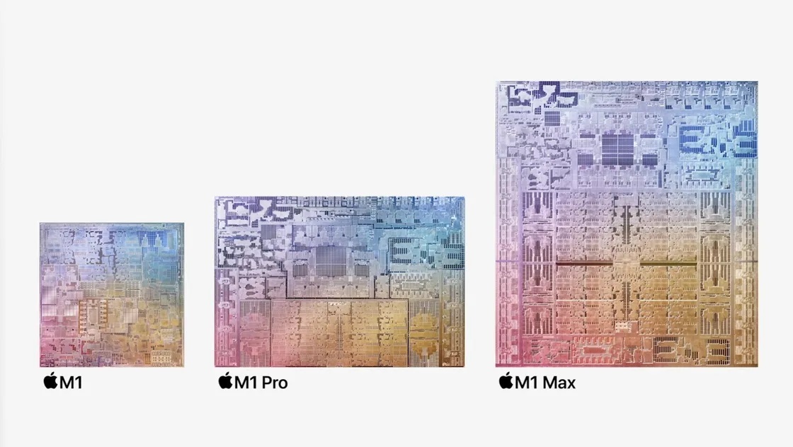 M1 Max là con chip lớn nhất mà Apple từng thiết kế, với 57 tỷ bóng bán dẫn. M1 Max là con chip lớn nhất mà Apple từng thiết kế, với 57 tỷ bóng bán dẫn.