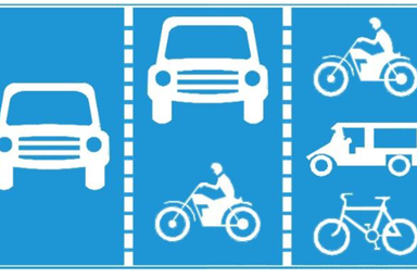 “Biển gộp làn đường theo phương tiện” - Những điều cần biết